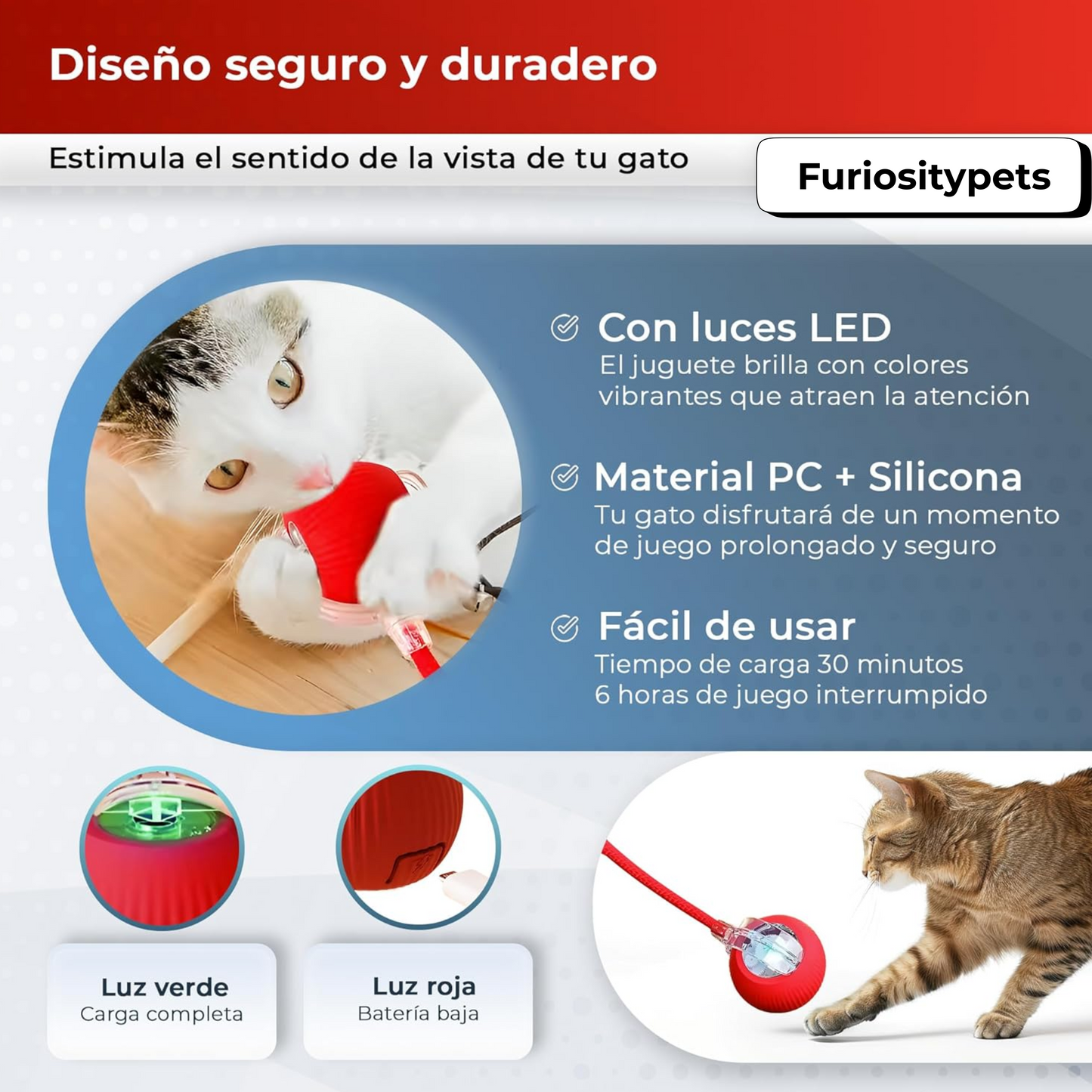 Juguete Interactivo para Gatos y Perros